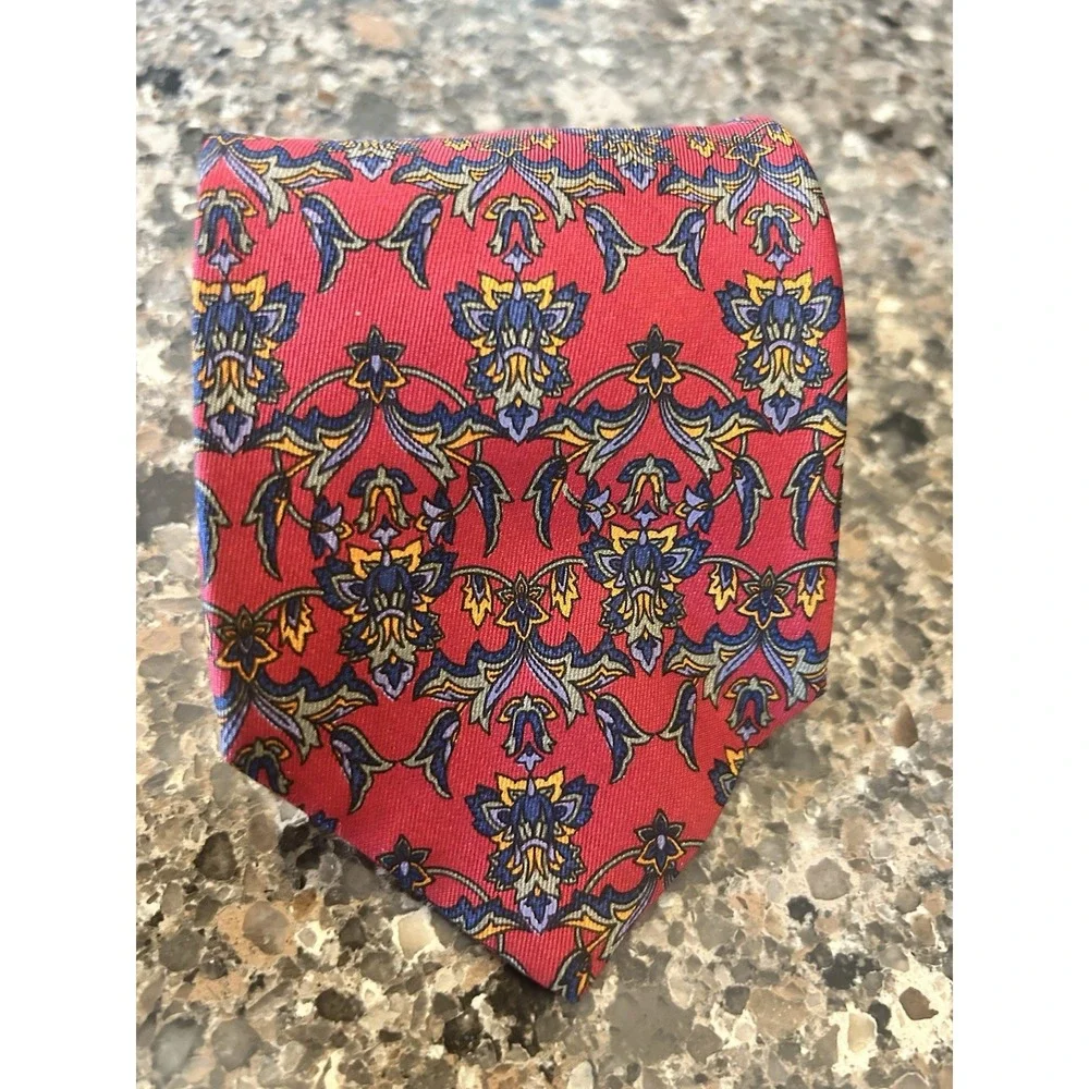 Bundle Of Four 100% Silk Ties Retro